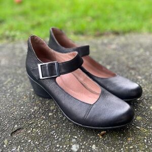 Dansko Womens Roxanne Mary Jane Leather Comfort Heel Shoe Sz 39